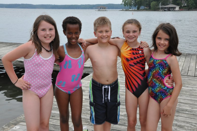 6th graders in swimsuits